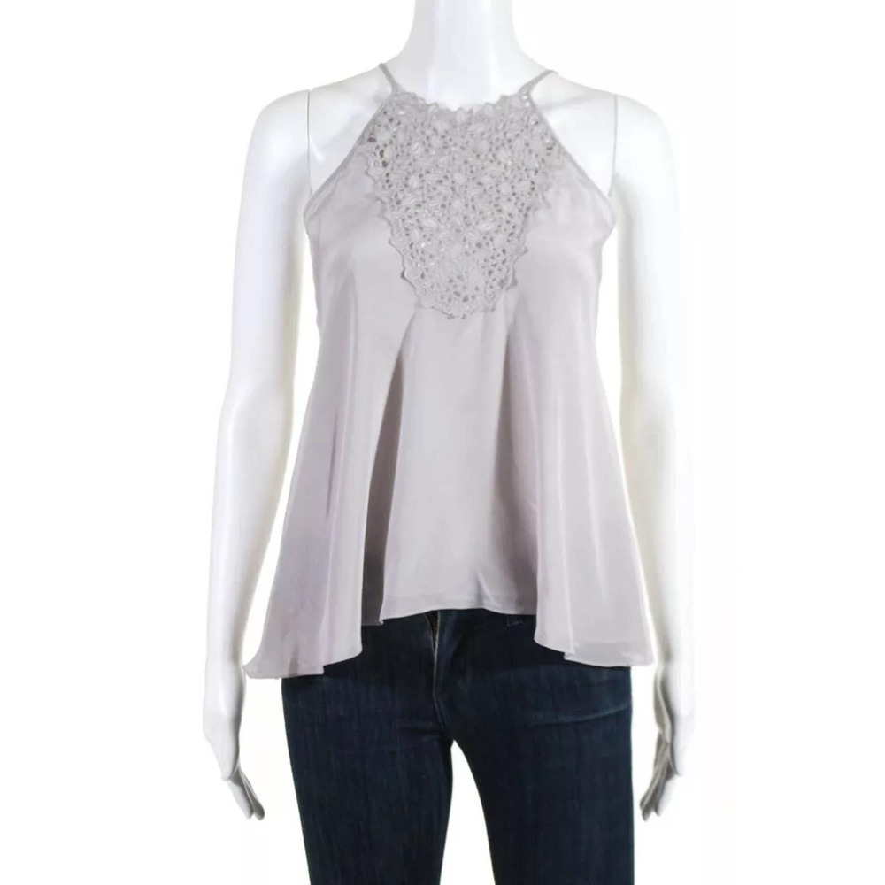 Rebecca Taylor Sleeveless Tank Top Camisole Silk